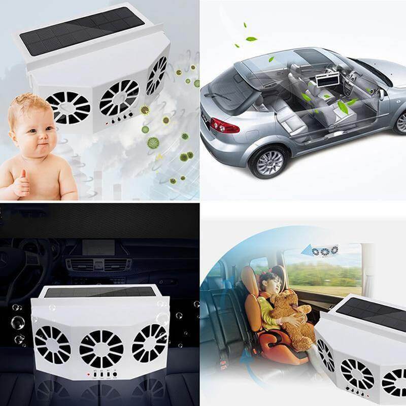 Bilvifte med Solcellepanel – Frisk Luft i Bilen