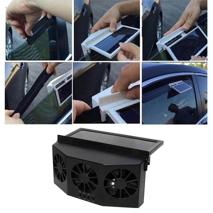 Bilvifte med Solcellepanel – Frisk Luft i Bilen