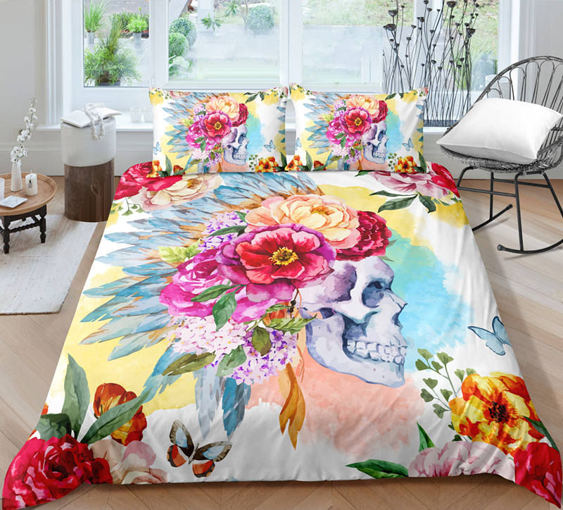 Blomsterskalle Sengesett – Unikt Design og Optimal Komfort