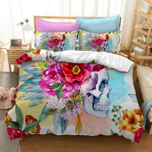 Blomsterskalle Sengesett – Unikt Design og Optimal Komfort