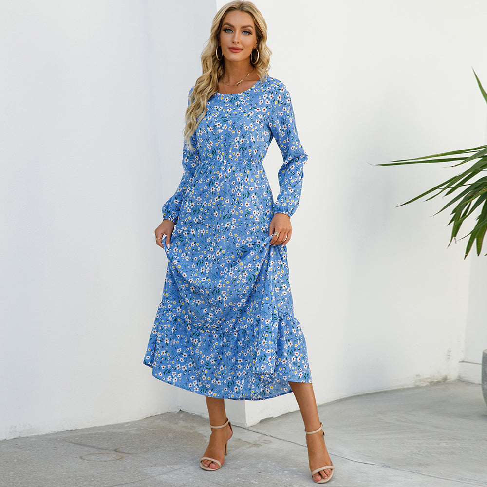 Bohemsk Maxikjole i Chiffon for Kvinner - Elegant og Komfortabel