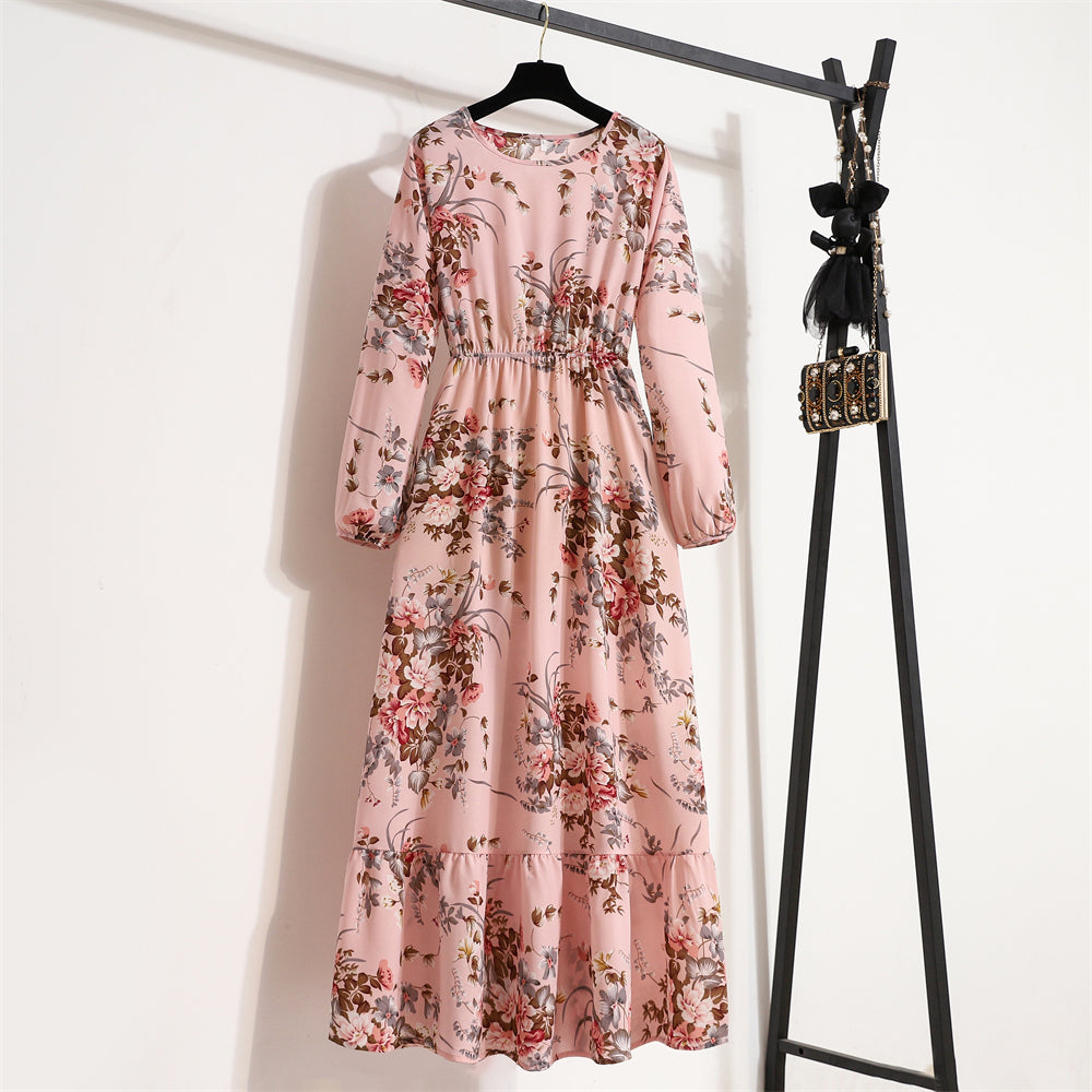 Bohemsk Maxikjole i Chiffon for Kvinner - Elegant og Komfortabel