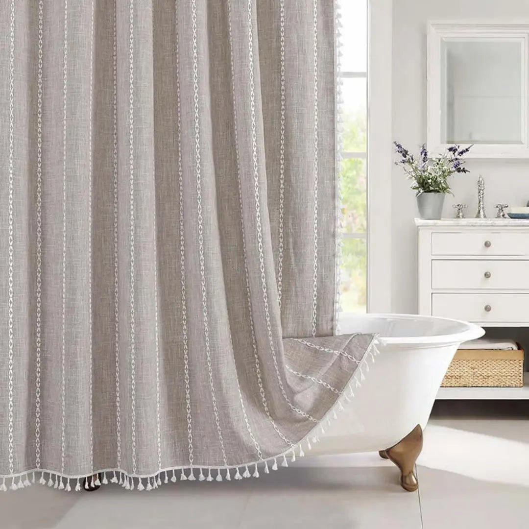 Boho Dusjforheng for Kvinner med Dusker – Elegant Badestil