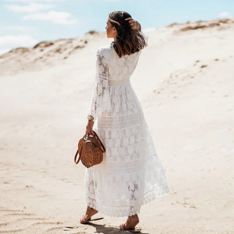 Boho Kjole for Kvinner med Lange Ermer – Komfortabel &amp; Stilfull