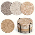 Boho Underlag Sett – 8 Deler Vevd Design for Borddekorasjon