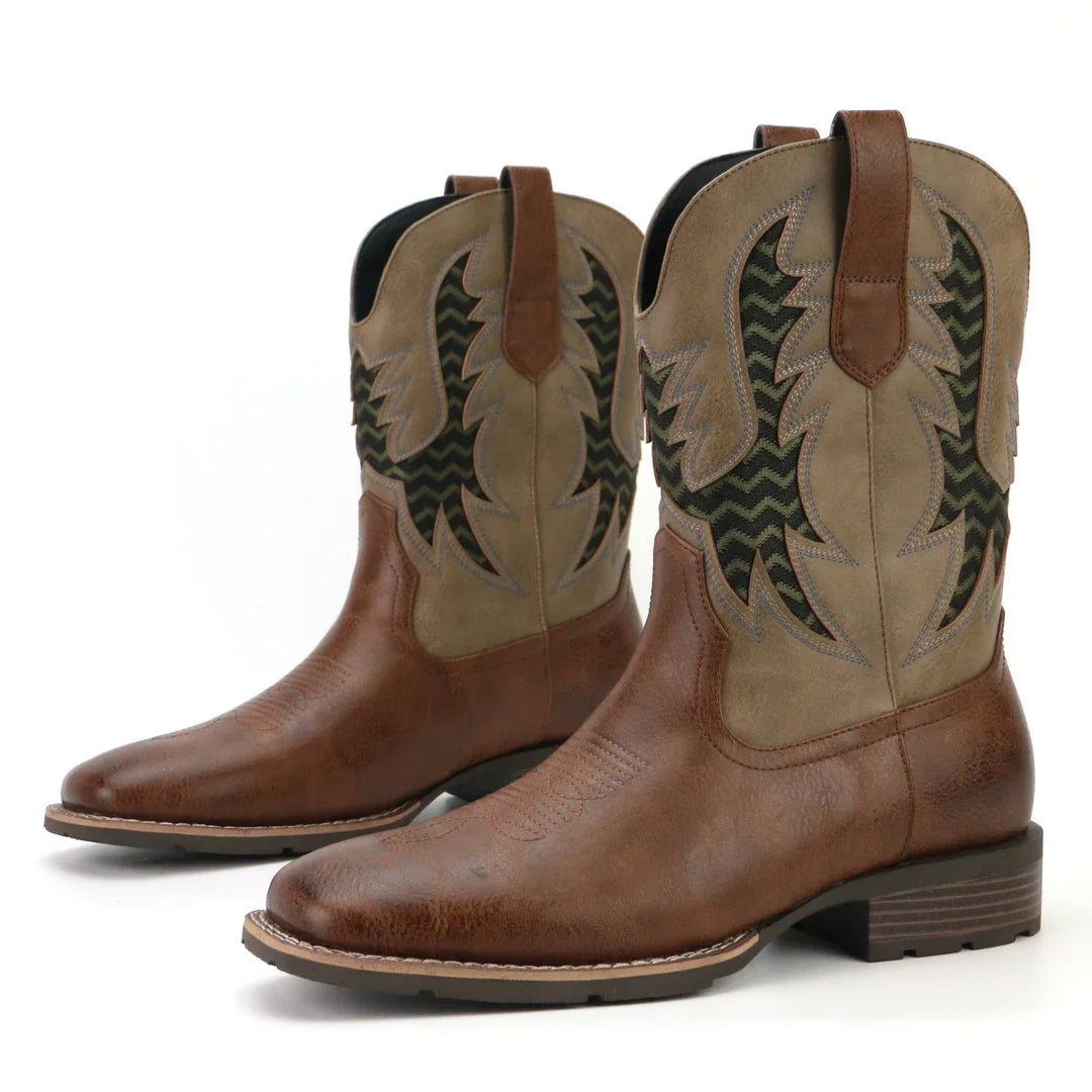 Herre Cowboy Boots Vintage Stil – Tidløs Eleganse