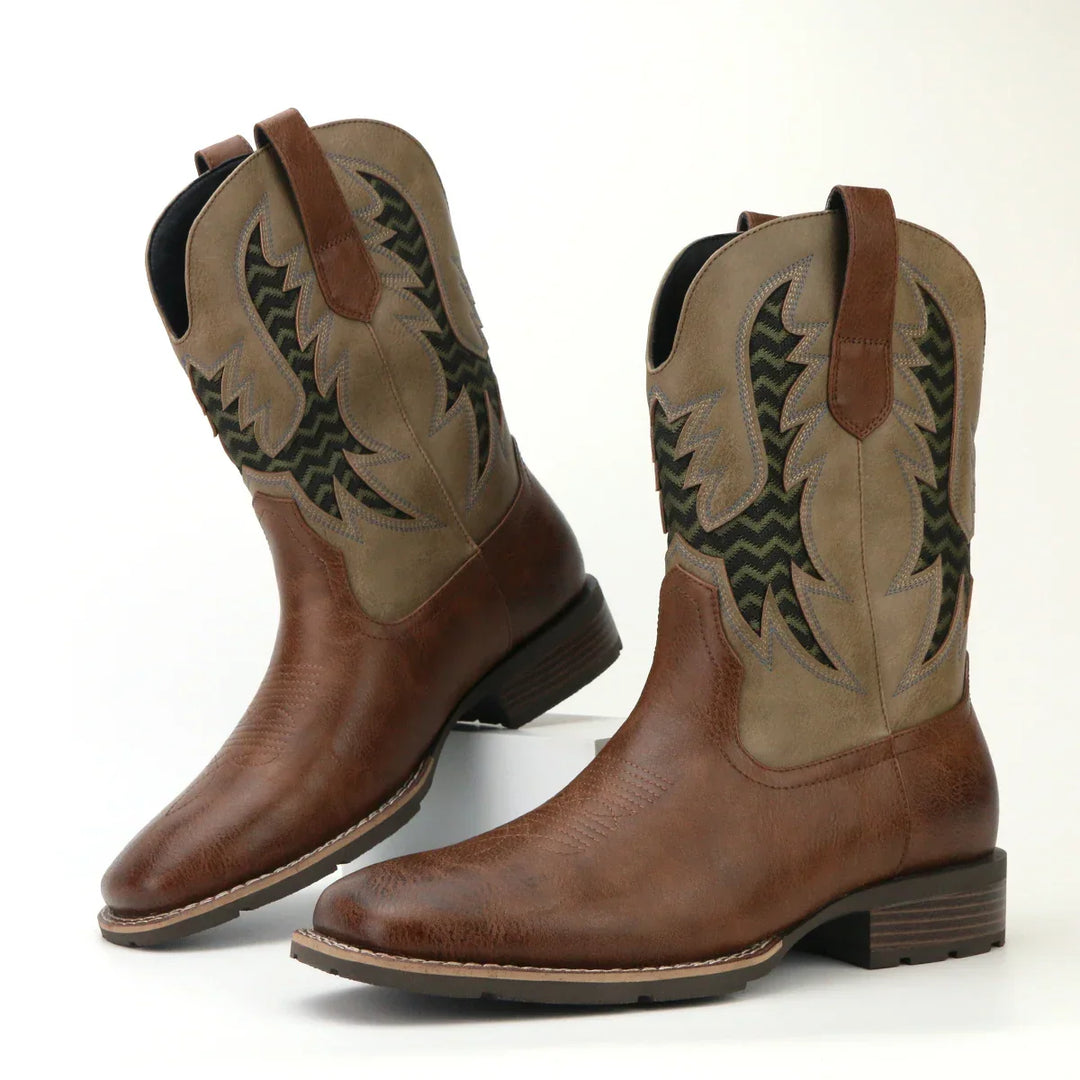 Herre Cowboy Boots Vintage Stil – Tidløs Eleganse