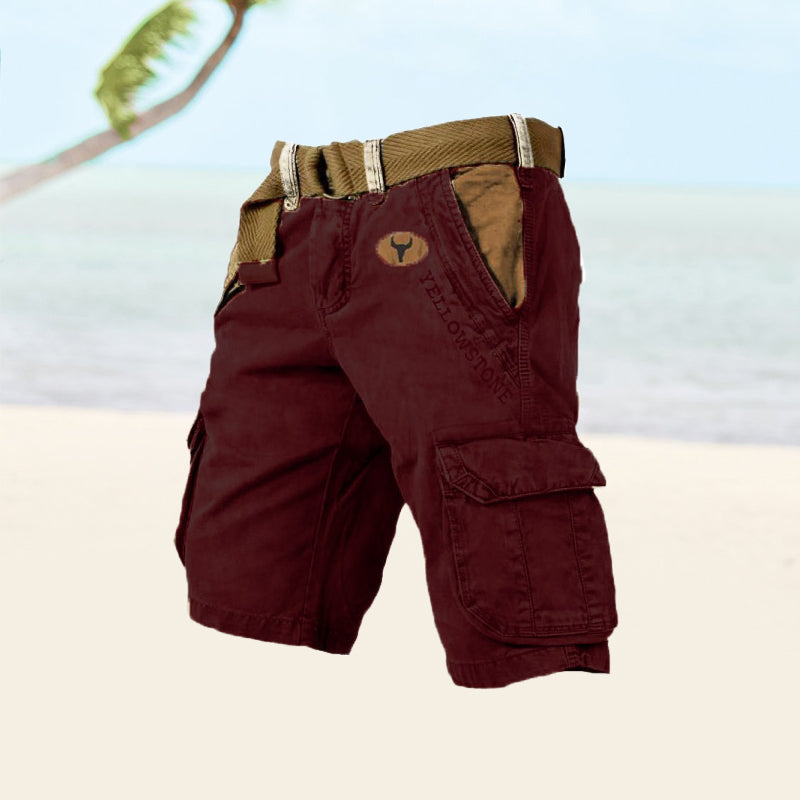 Herre Cargo Shorts med Mange Lommer til Hverdag og Udendørs