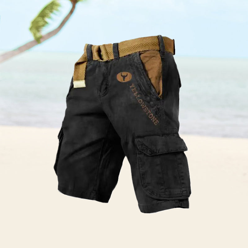 Herre Cargo Shorts med Mange Lommer til Hverdag og Udendørs