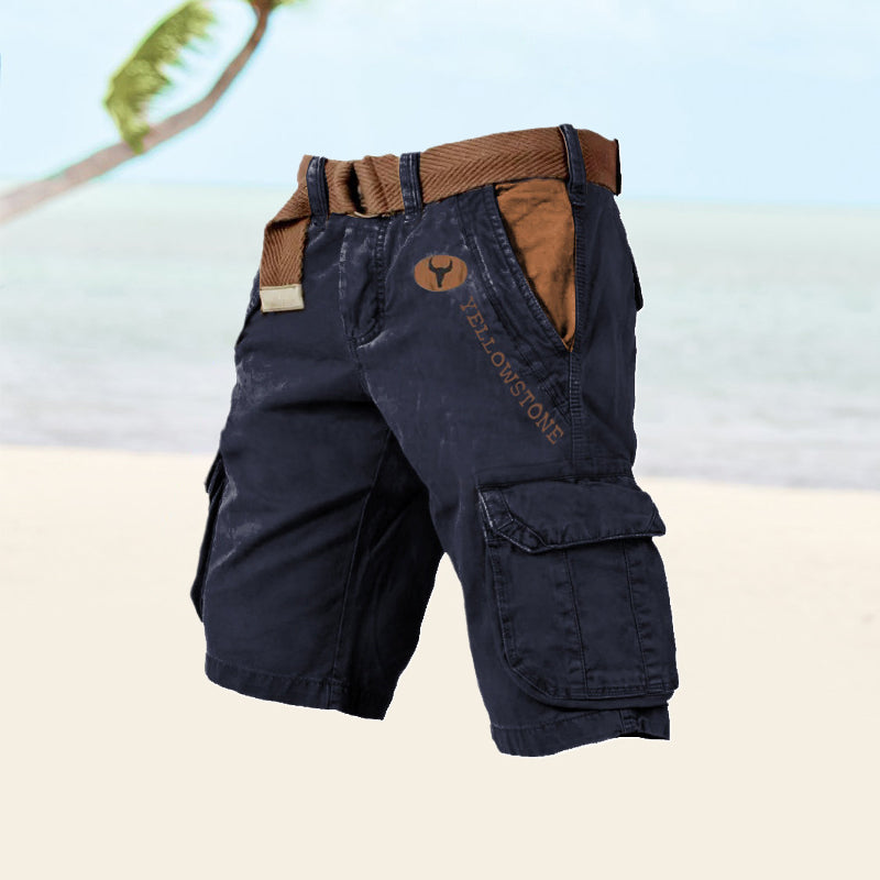 Herre Cargo Shorts med Mange Lommer til Hverdag og Udendørs