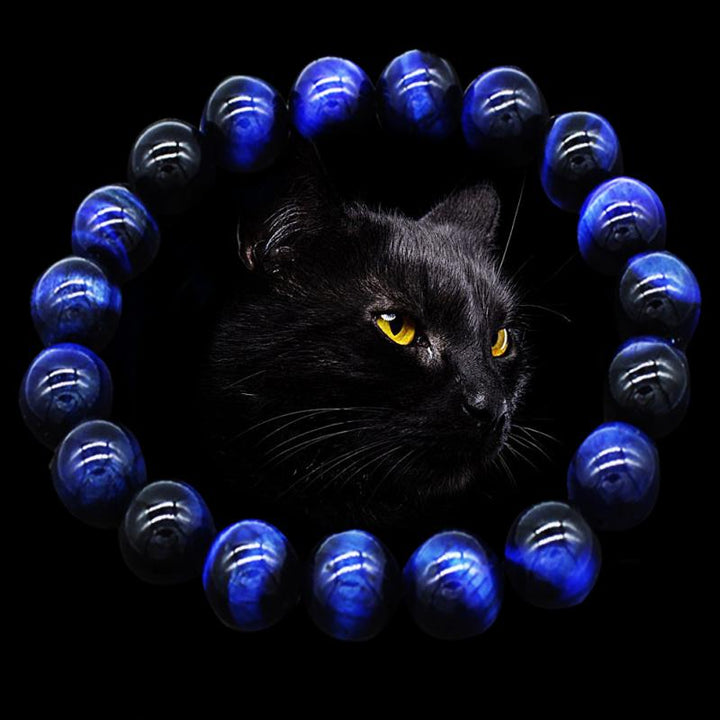 Dame Blå Tigerøye Armbånd – Ro og Beskyttelse