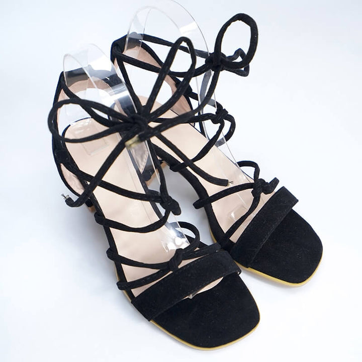 Damers Gladiator Sandaler med Snøring