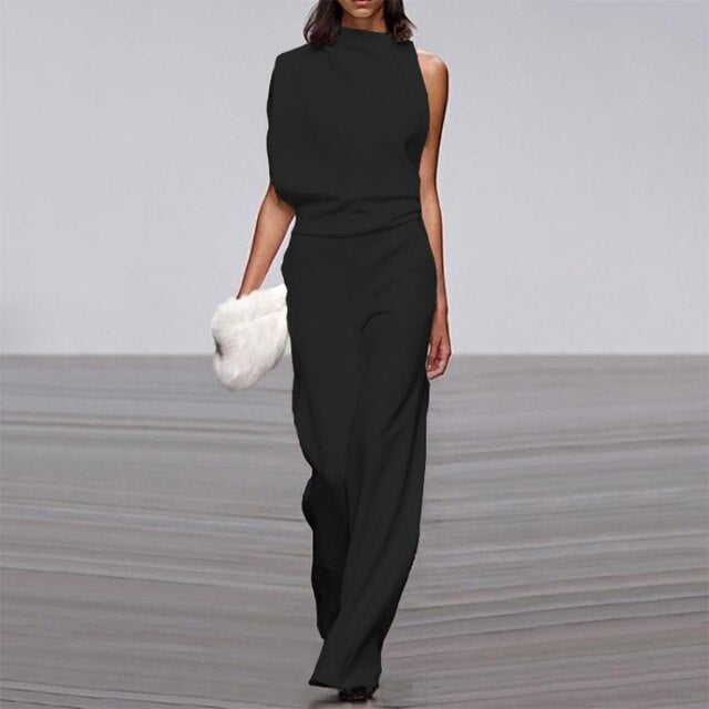 Dame Jumpsuit – Løs, Ermeløs &amp; Komfortabel for Sommeren