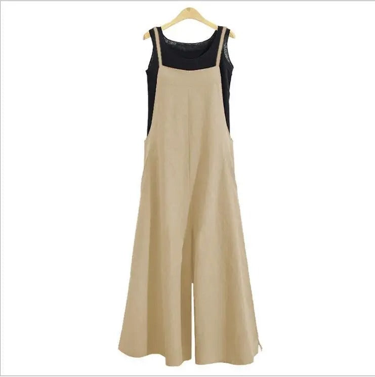 Dame Jumpsuit Løs &amp; Ermeløs – Perfekt Sommerkomfort