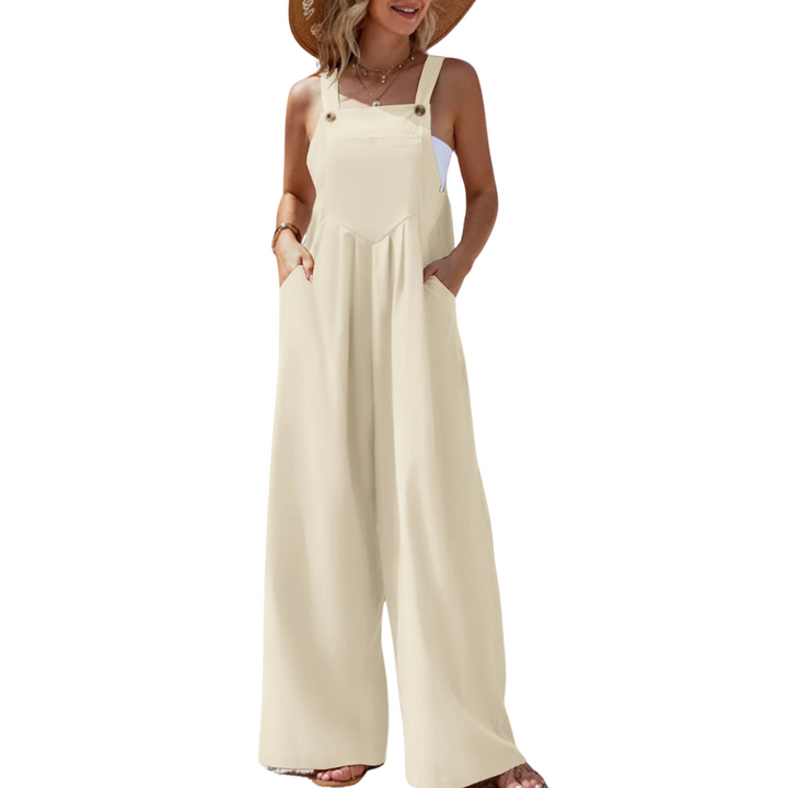 Dame Jumpsuit med Brede Bukseseler – Komfortabel &amp; Stilfull