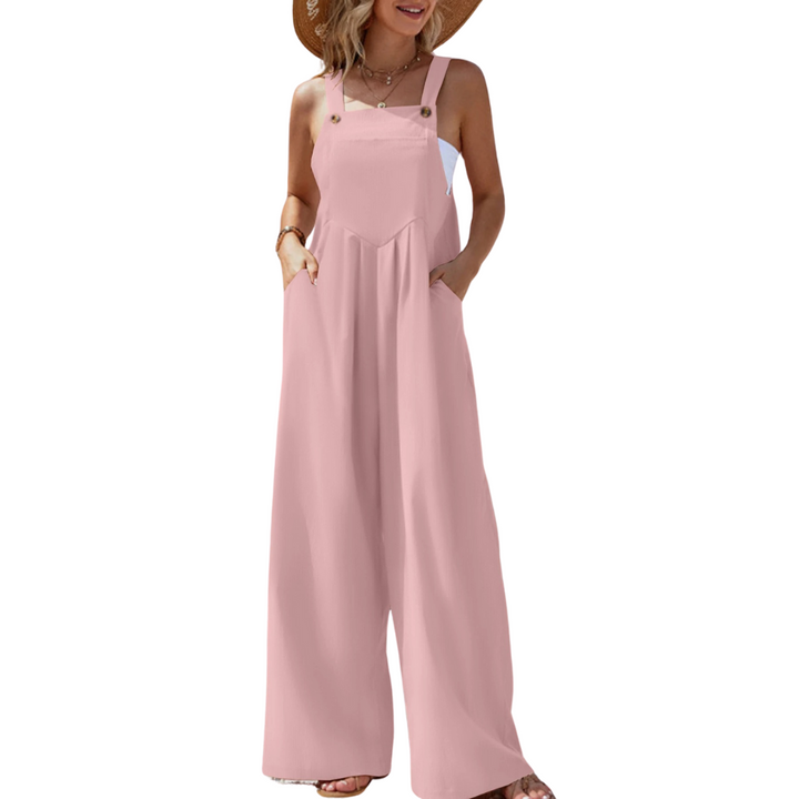 Dame Jumpsuit med Brede Bukseseler – Komfortabel &amp; Stilfull