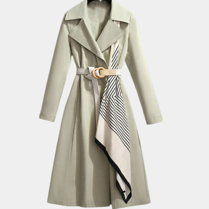 Trench da donna con cintura e lunghezza midi