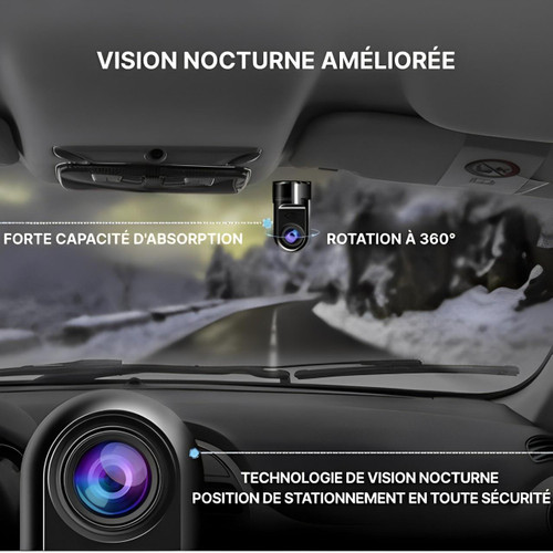Universal Intelligent Dashcam med AI Parkeringsovervåking
