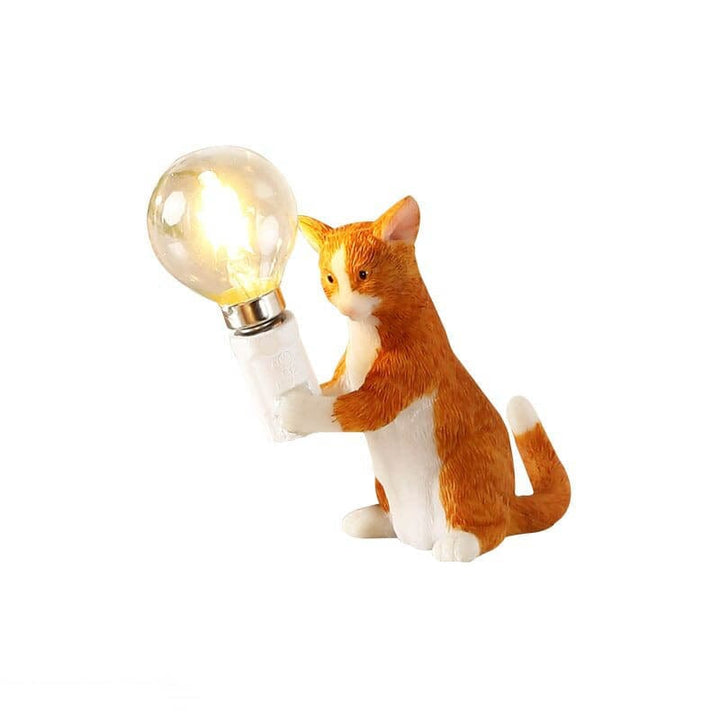 Dekorativ Bordlampe med Sjarmerende Kattefigur