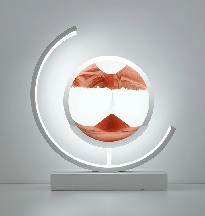 Timeglasslampe med Sandkunst &amp; LED-lys