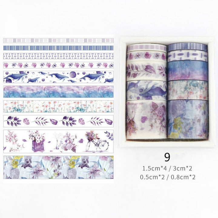 Dekorative Washi Tape-sett for Kreativ Utfoldelse