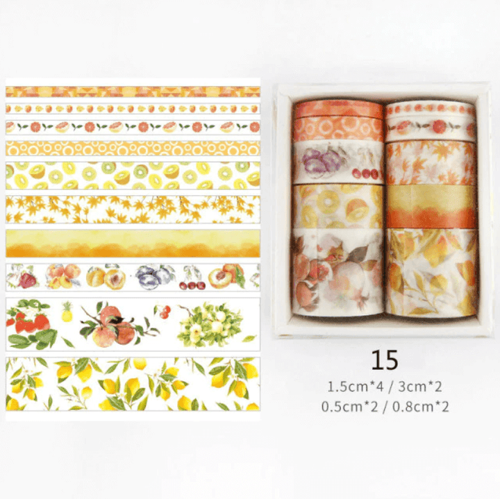 Dekorative Washi Tape-sett for Kreativ Utfoldelse