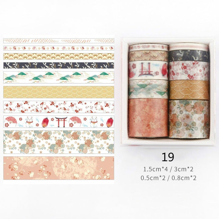 Dekorative Washi Tape-sett for Kreativ Utfoldelse