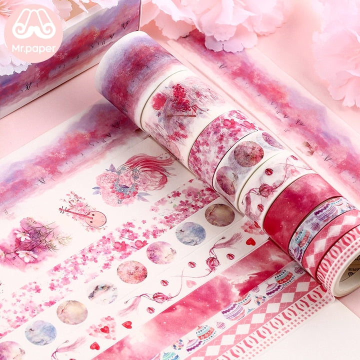 Dekorative Washi Tape-sett for Kreativ Utfoldelse