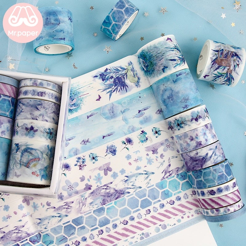 Dekorative Washi Tape-sett for Kreativ Utfoldelse