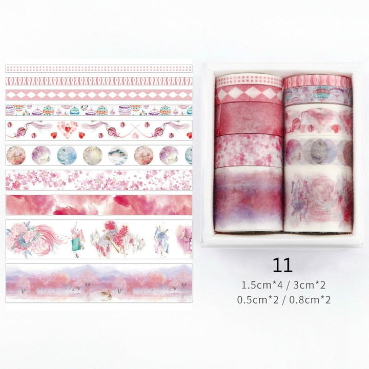 Dekorative Washi Tape-sett for Kreativ Utfoldelse