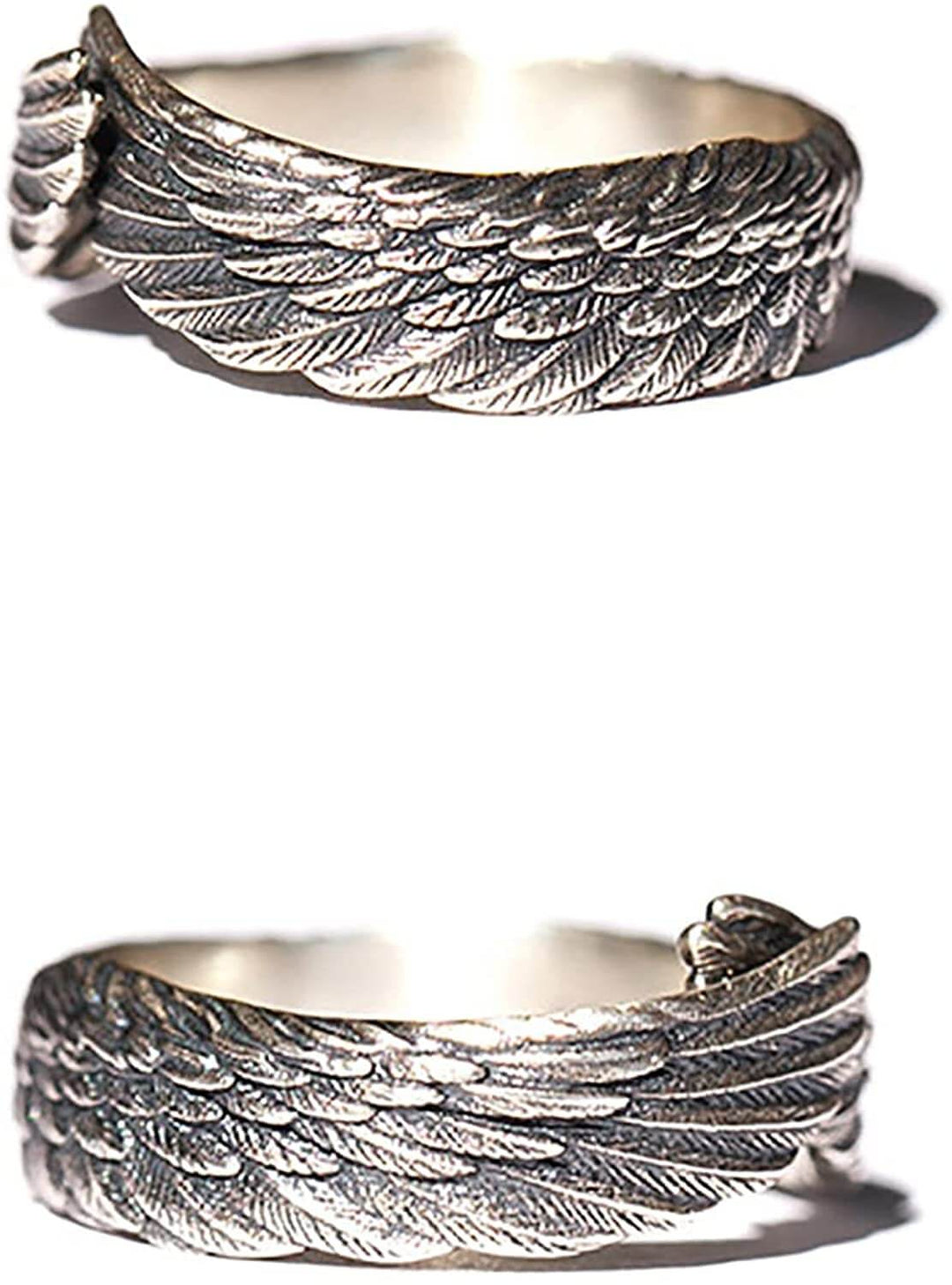 Unisex Englevinge Ring i Sølv – Beskyttende Design