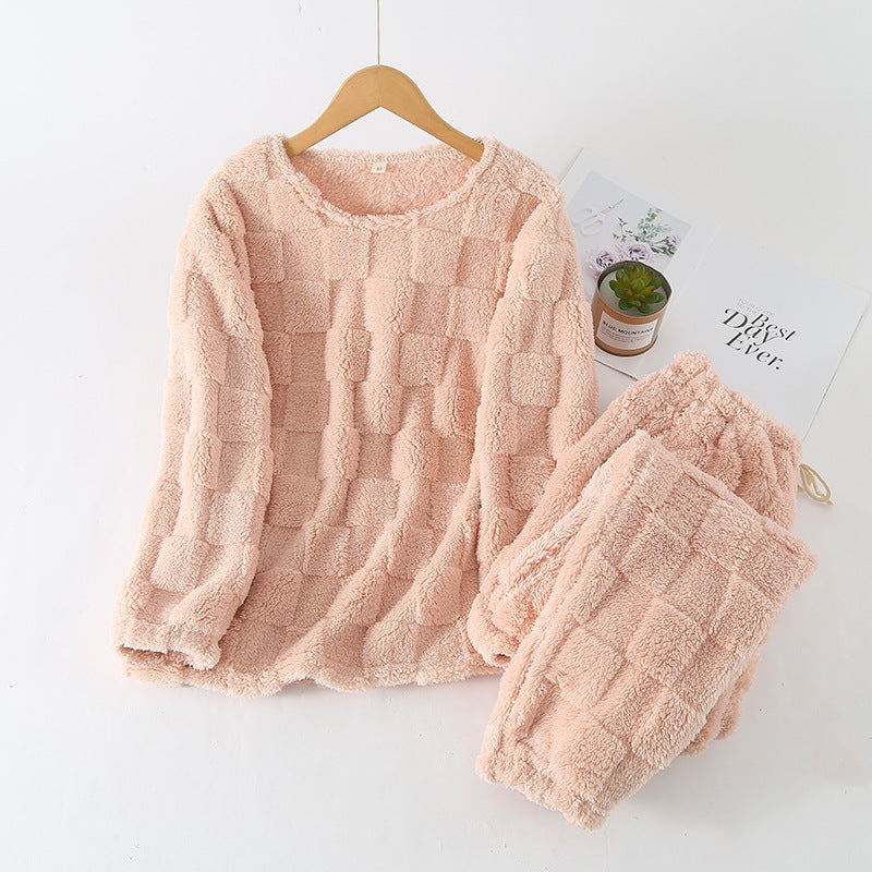 Rutete Pyjamassett for Kvinner - Myk Loungewear