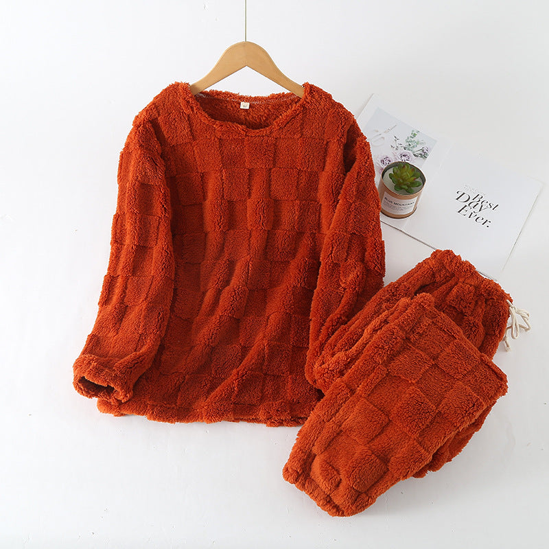 Rutete Pyjamassett for Kvinner - Myk Loungewear