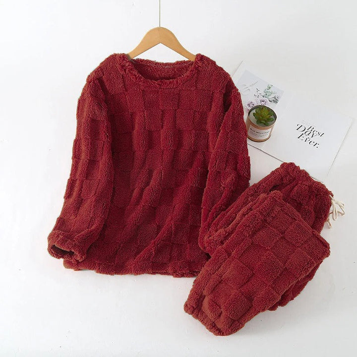 Rutete Pyjamassett for Kvinner - Myk Loungewear