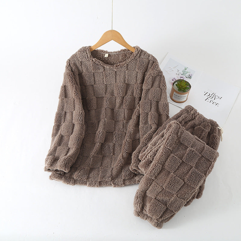Rutete Pyjamassett for Kvinner - Myk Loungewear