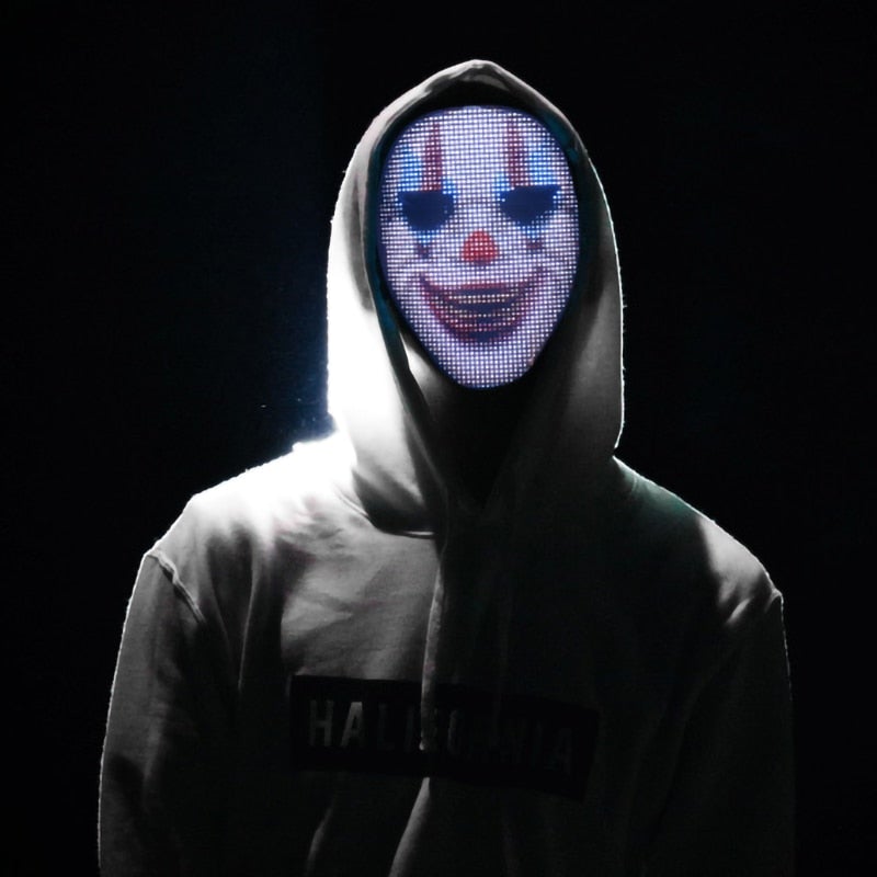 Avansert Halloween LED-maske med Bluetooth-kontroll