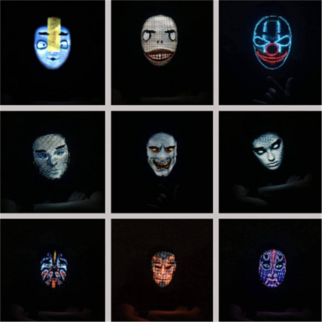 Avansert Halloween LED-maske med Bluetooth-kontroll