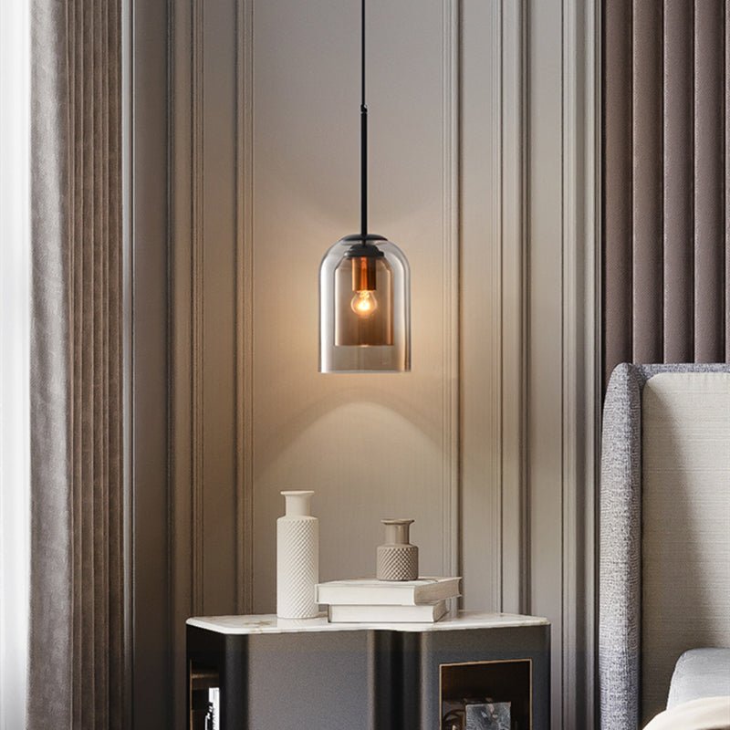 Dobbel Glass Pendellampe – Elegant Belysning for Hjemmet