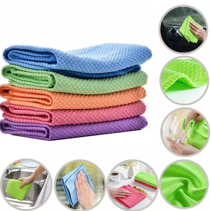 Effektiv Mikrofiber Rengjøringsklut for Hjemmet – Flekkfrie Resultater