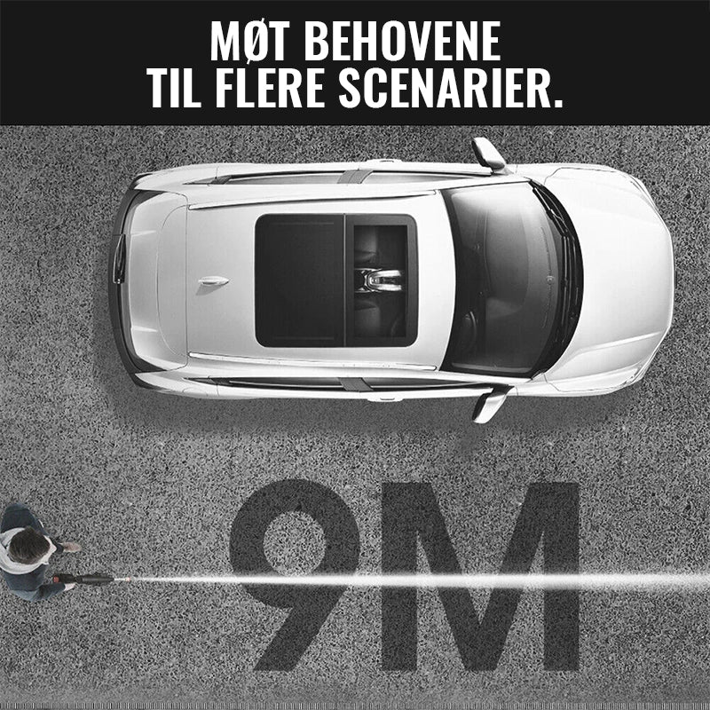 Trådløs Højtryksrenser Pistol med 22 Bar Motor og To Dyser