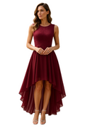 Elegant Asymmetrisk Aftenkjole for Kvinner