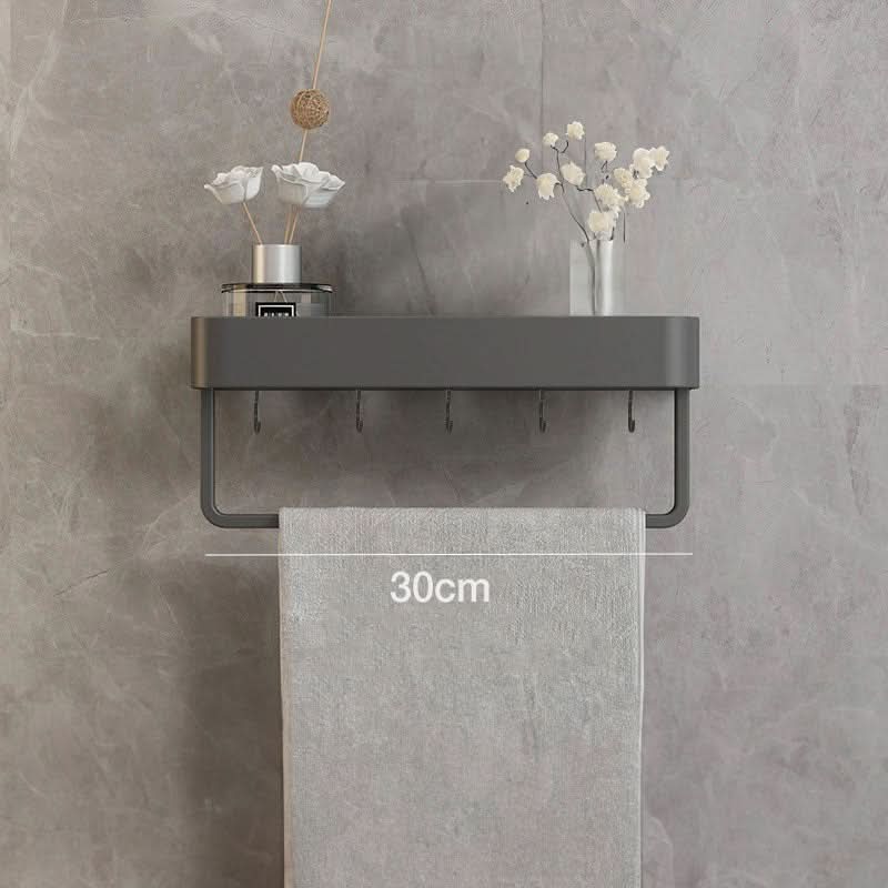 Elegant Vegghylle for Badet – Smart Oppbevaring med Håndkleholder