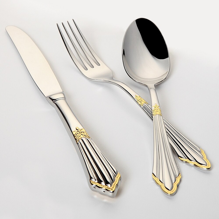 Elegant Bestikksett i Rustfritt Stål for Middag