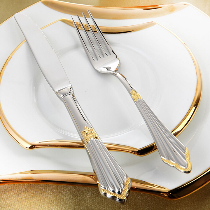 Elegant Bestikksett i Rustfritt Stål for Middag