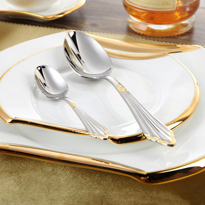 Elegant Bestikksett i Rustfritt Stål for Middag