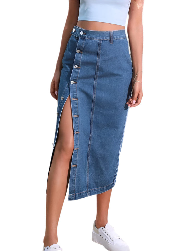 Kvinner Bodycon Skjørt med Høy Midje – Elegant Passform