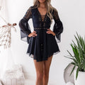 Bohemsk blondekjole for kvinner – Festivalklar & Elegant
