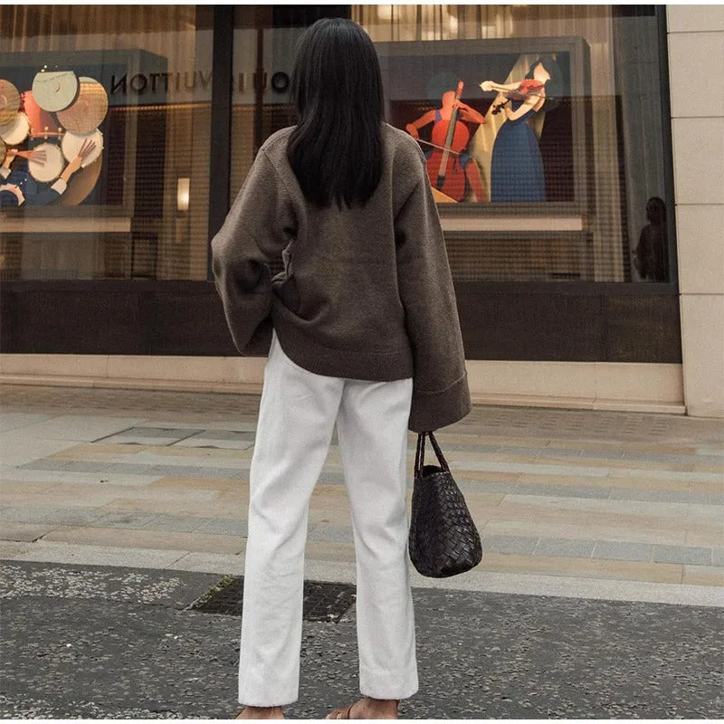 Elegant V-hals Cardigan for Kvinner