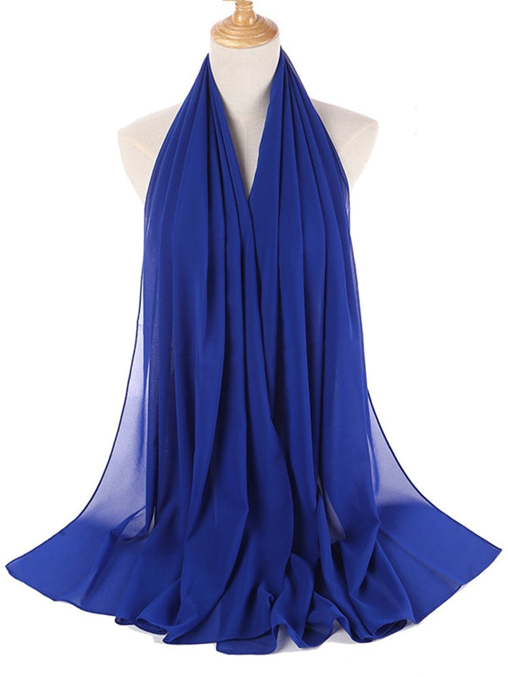 Elegant Chiffon Hijab Pannebånd for Kvinner