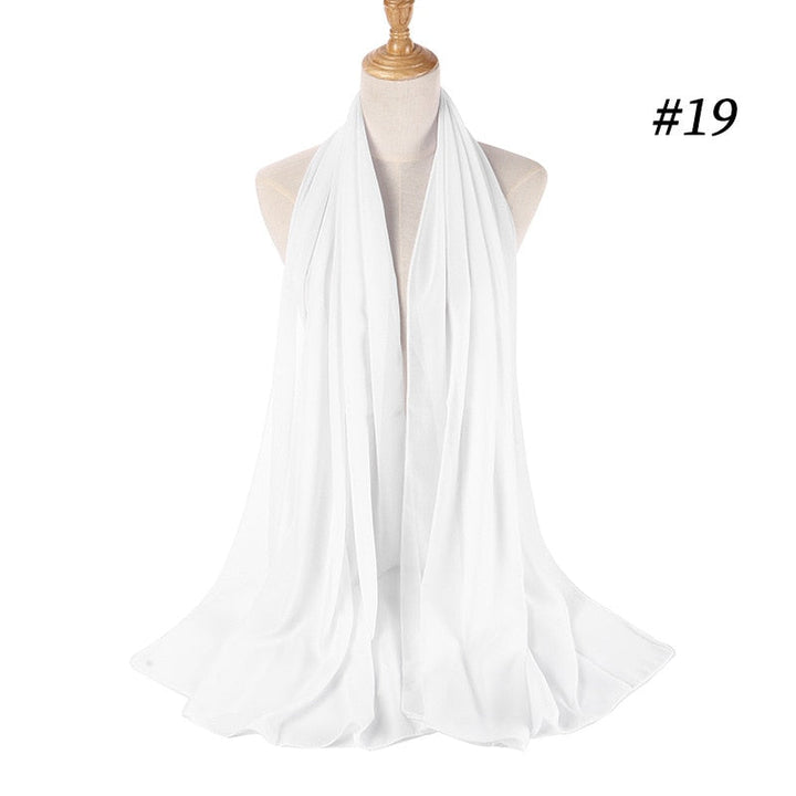 Elegant Chiffon Hijab Pannebånd for Kvinner